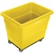Global Industrial 12 Bushel Plastic Bulk Box Truck, Steel Chassis Base, Yellow, 38-2/5L x 28-9/10W x 33H 800314YL - alternate 2